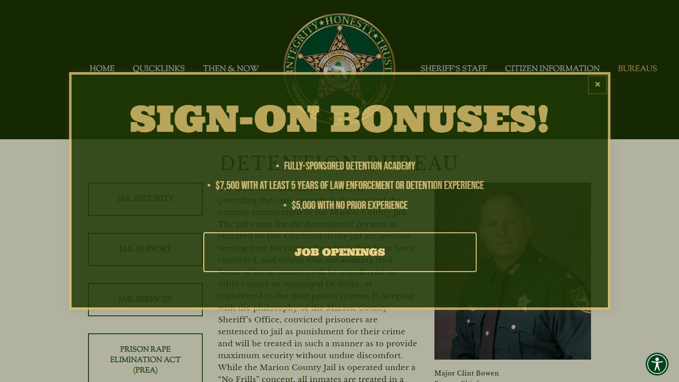 DETENTION BUREAU — Marion County Sheriff's Office